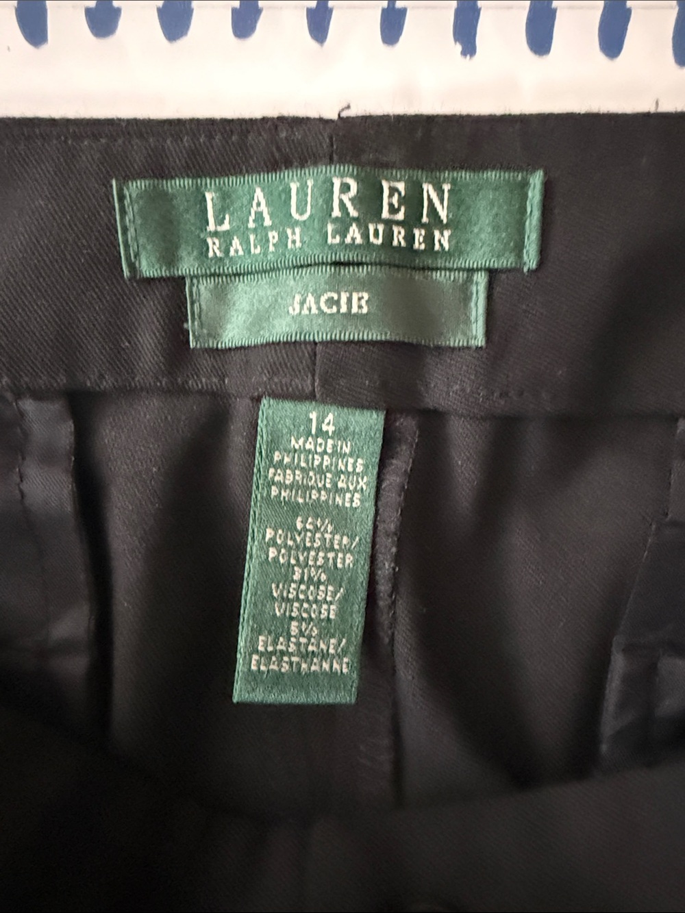 Lauren Ralph Lauren Jacie Wide-Leg Dress Pants in Black - Picture 4 of 5